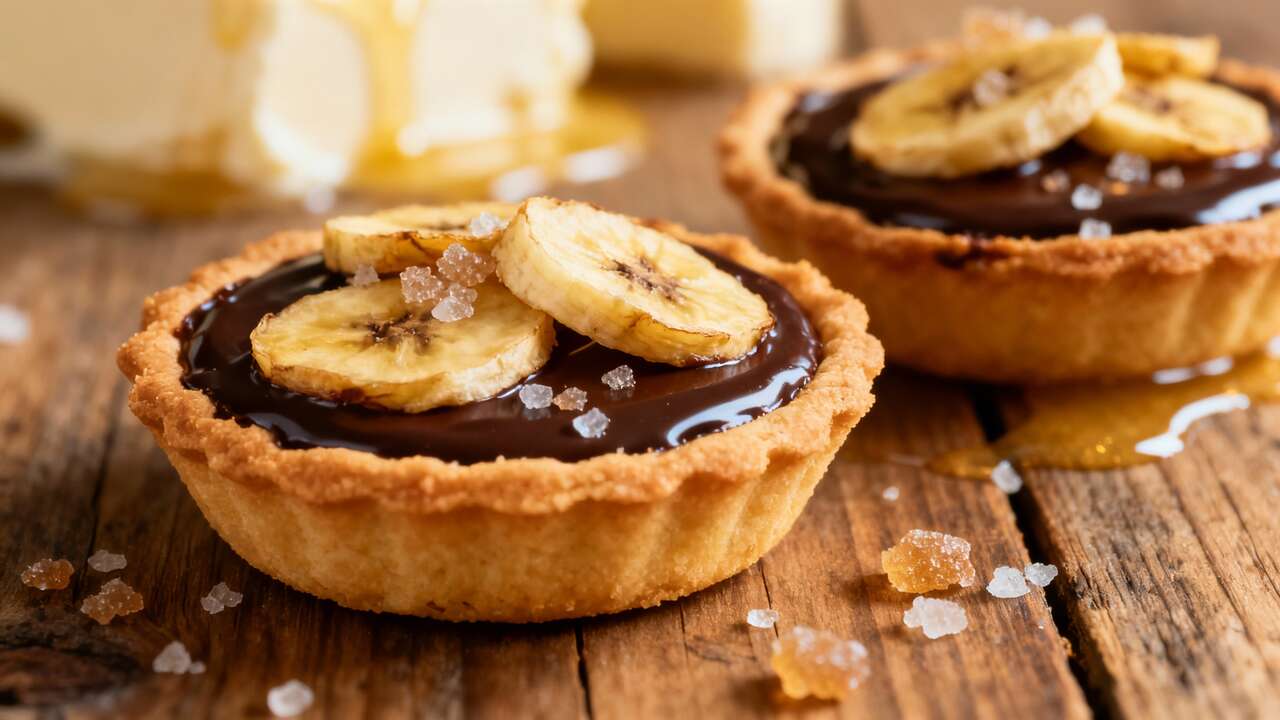 Recette : tartelettes banane chocolat irrésistibles