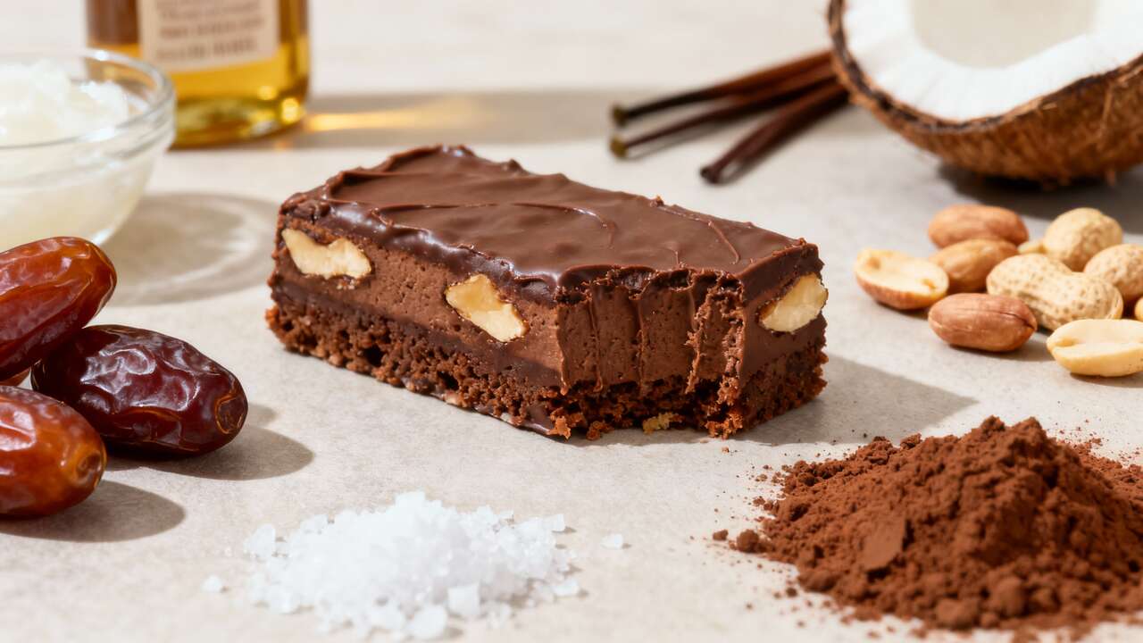 Recette de Snickers sans sucre ni beurre