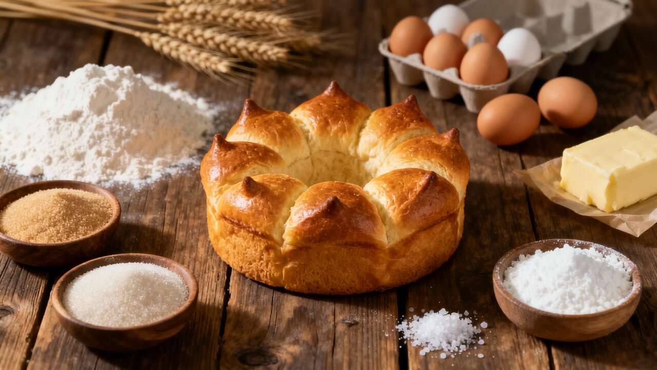 Recette de la couronne briochée artisanale