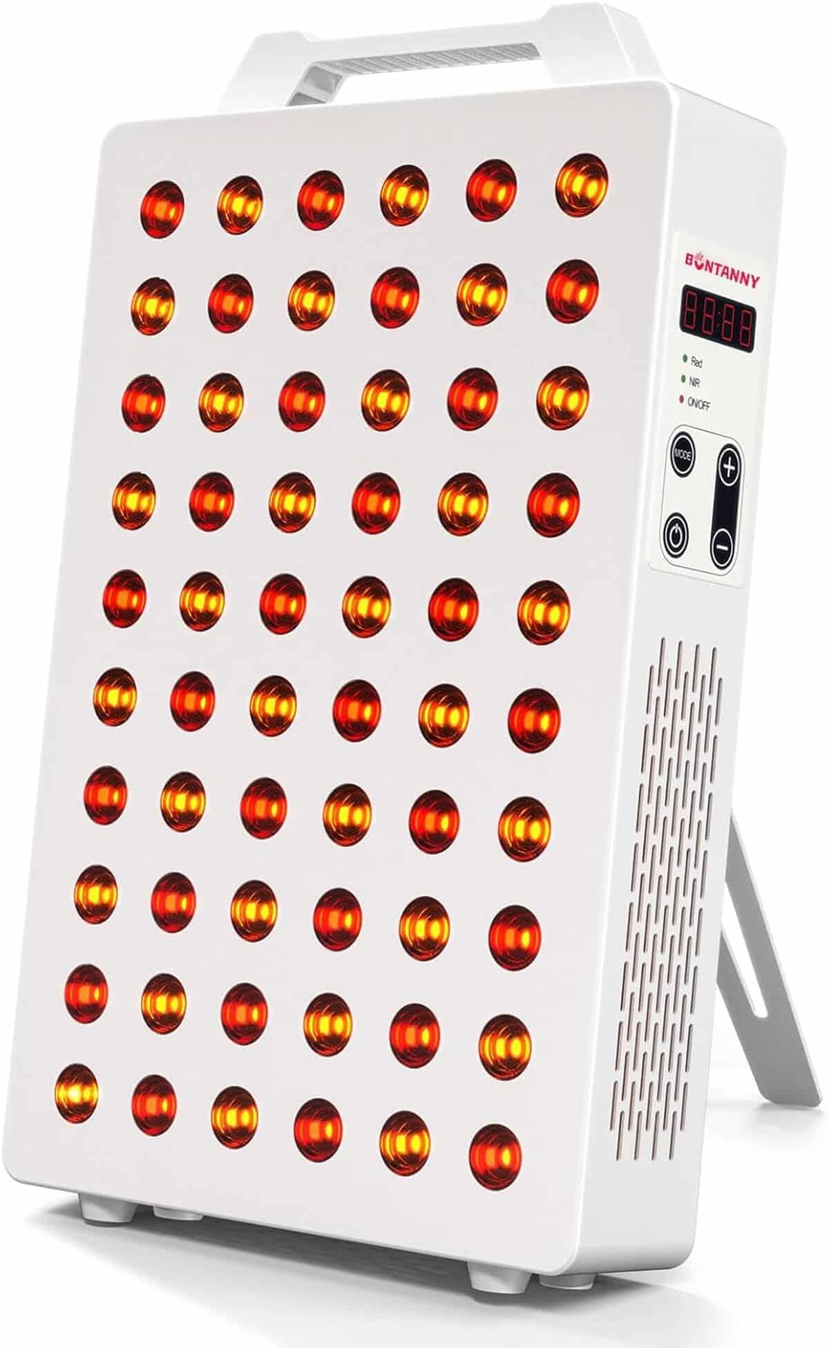 Test de la lampe Bontanny : lumière rouge pour visage et corps