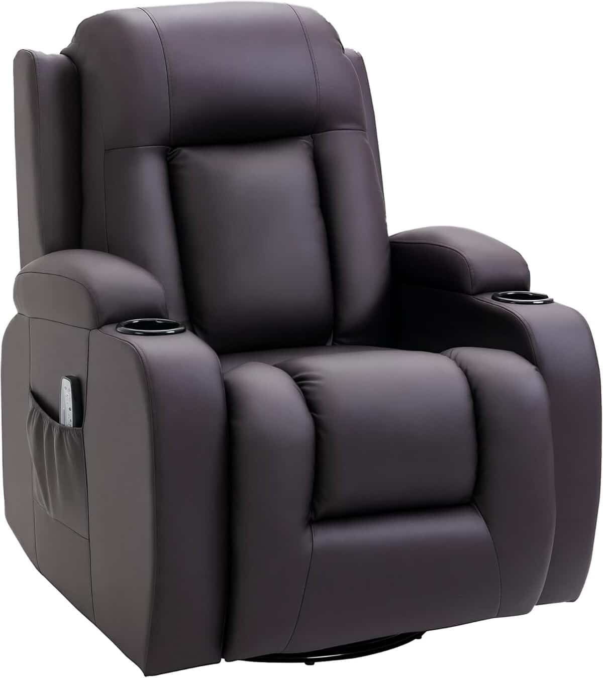 Test du fauteuil de massage HOMCOM inclinable pivotant 360°