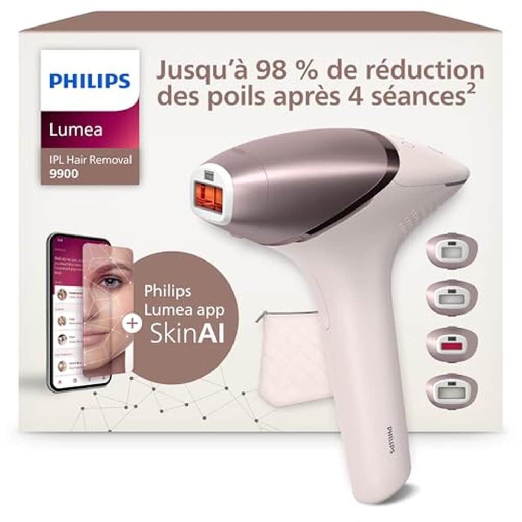 Test du Philips Lumea Série 9900 : épilation à lumière pulsée avec SenseIQ et SkinAI