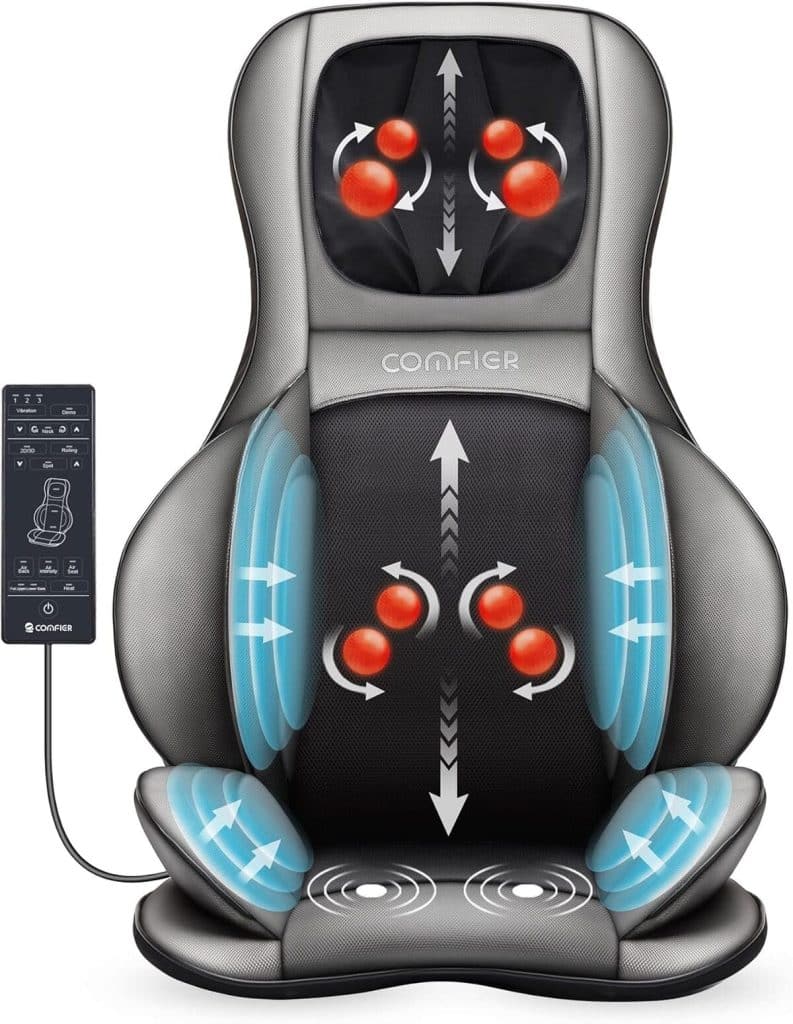 Test du siège massant Comfier : détente shiatsu 2D/3D avec chaleur