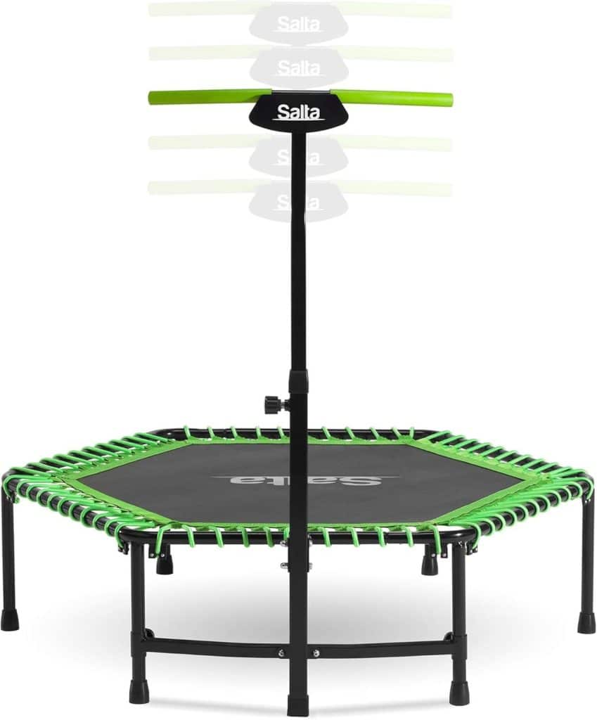 Test du trampoline hexagonal Salta Fitness : performance et robustesse
