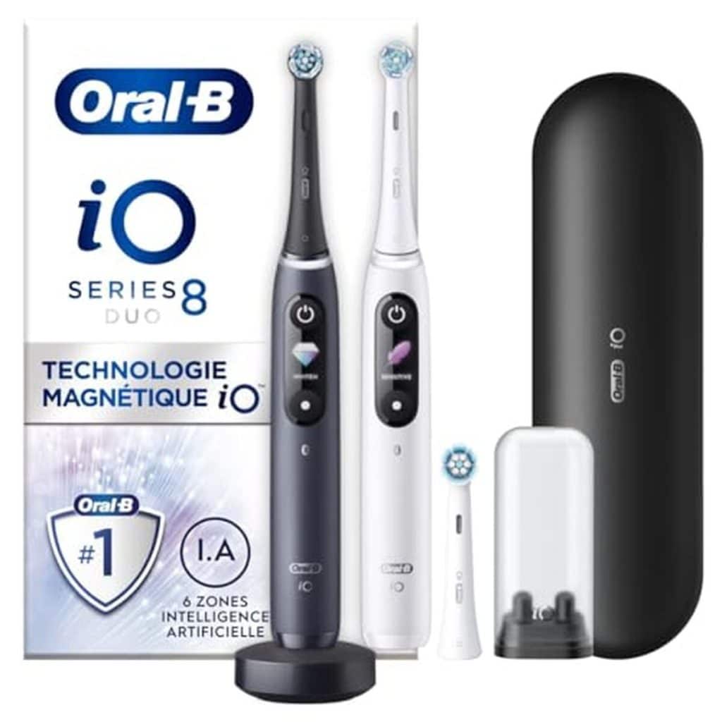 Test de la brosse à dents électrique Oral-B iO 8 Duo : efficacité et soin