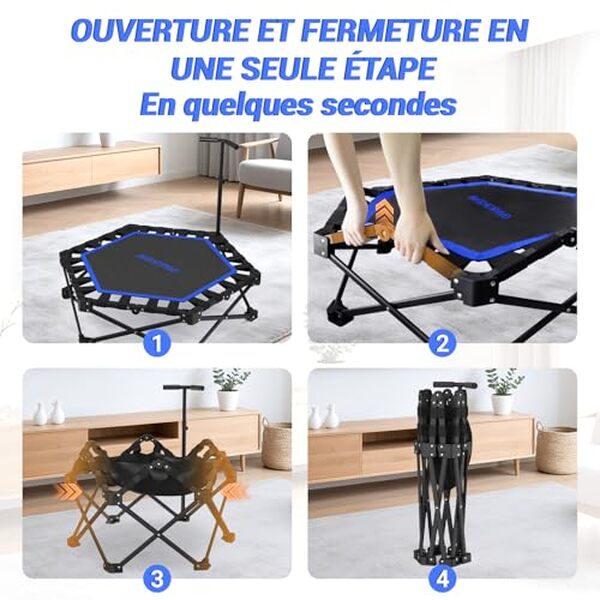 Découvrez notre avis complet sur le trampoline fitness pliable HXD-ERGO 106 cm : équipement idéal pour des séances dynamiques à domicile, compact et robuste.