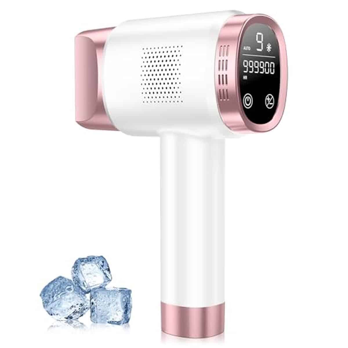 Test : épilateur lumière pulsée 8 °C avec refroidissement, pour visage et corps