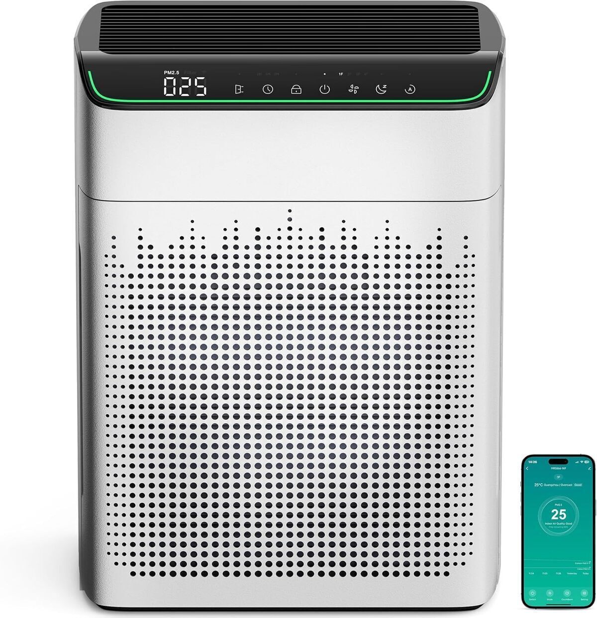 Test du purificateur d'air Meronte avec filtre HEPA et WiFi
