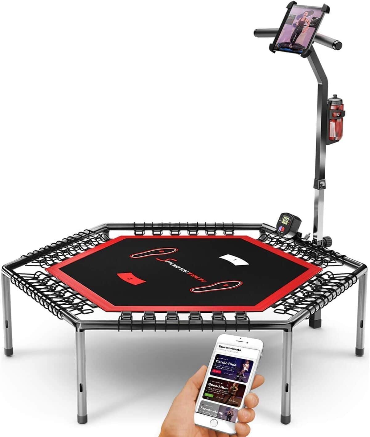 Test du trampoline fitness SPORTSTECH HTX100 : un home trainer tonifiant