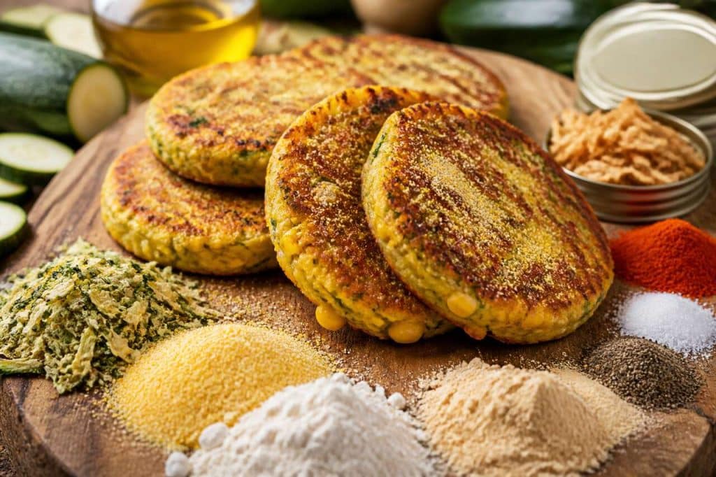 Recette de galette de courgette sans gluten au maïs