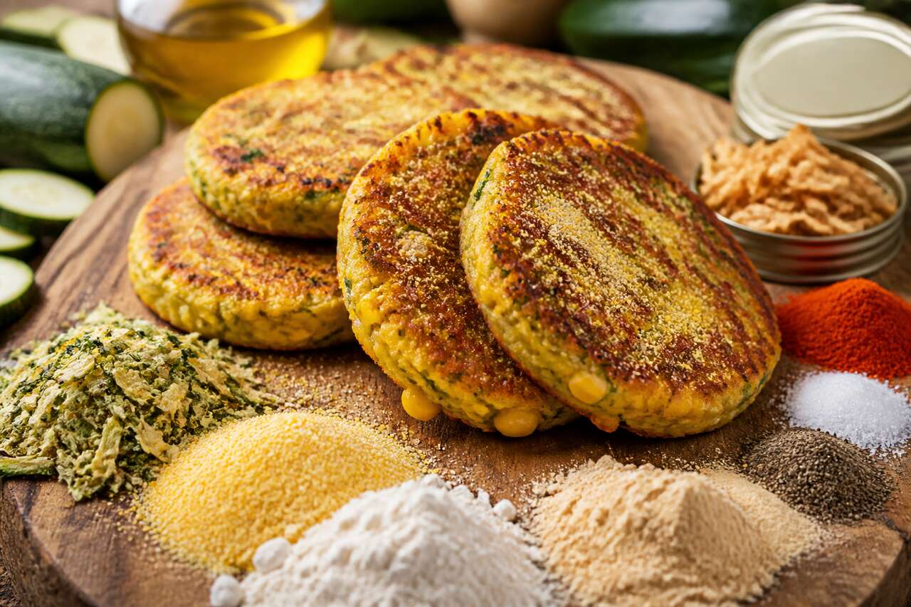 Recette de galette de courgette sans gluten au maïs