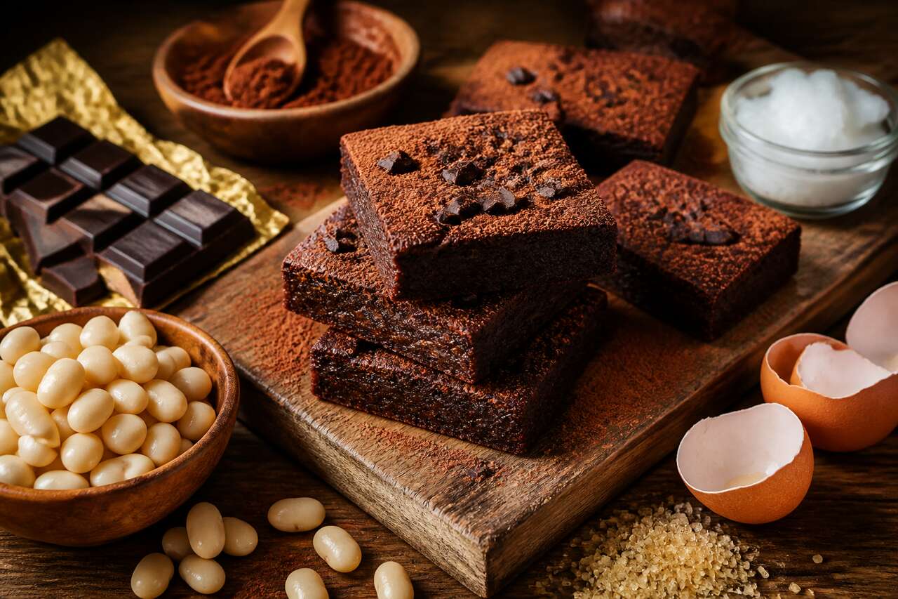 Recette du brownie sans farine aux haricots blancs
