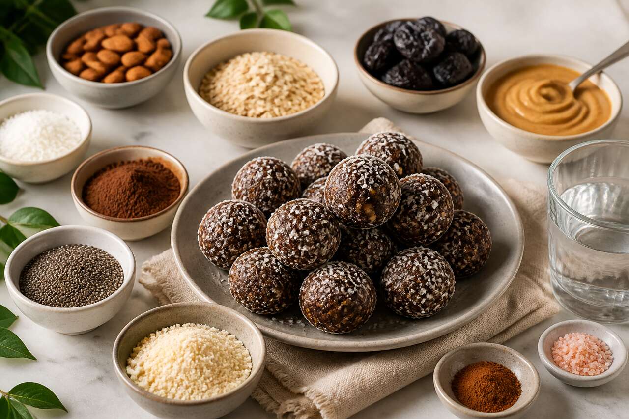 Recette d'energy balls aux pruneaux sans sucre ajouté
