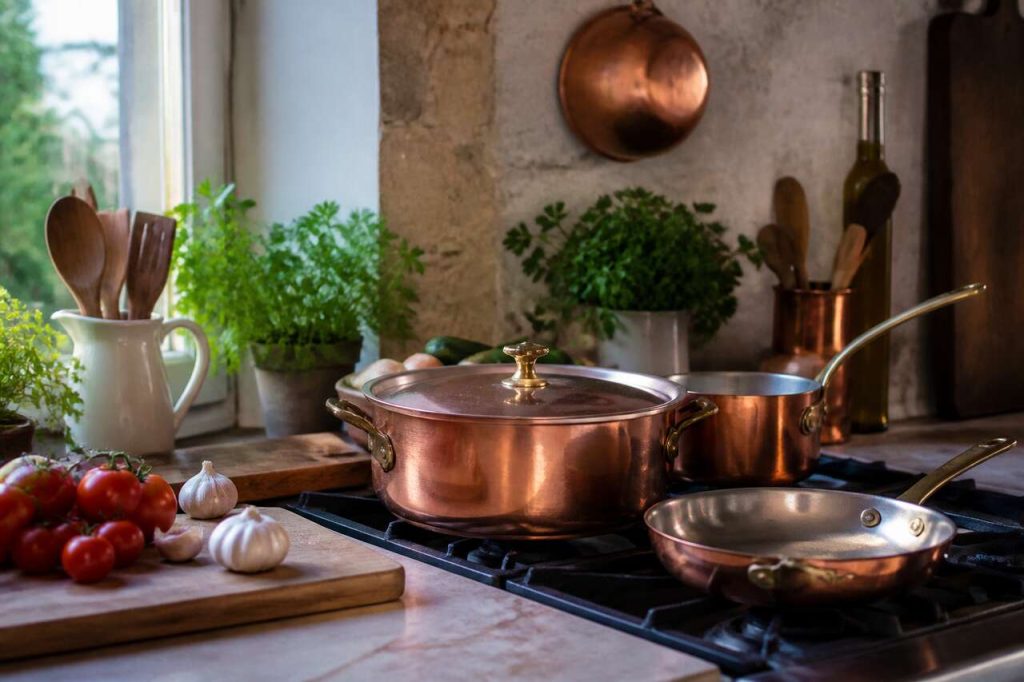Pourquoi cuisiner avec des casseroles en cuivre ?