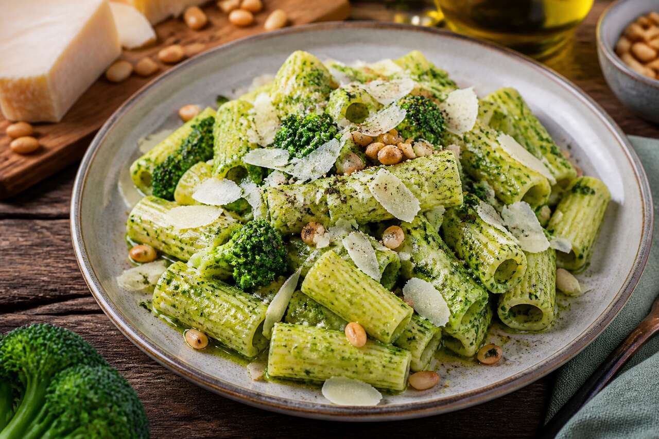 Recette de tortiglioni au pesto de brocolis