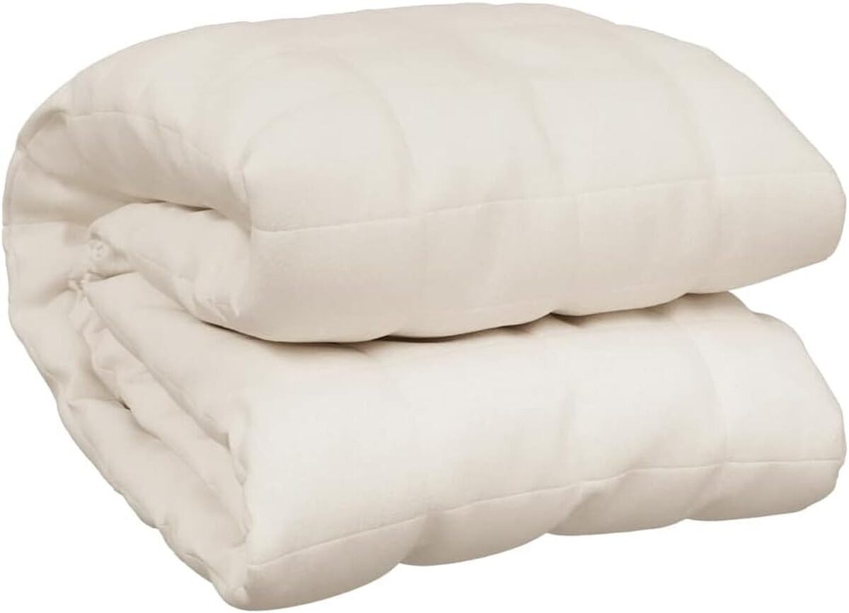 Test couverture lestée vidaXL en coton apaisant 11 kg