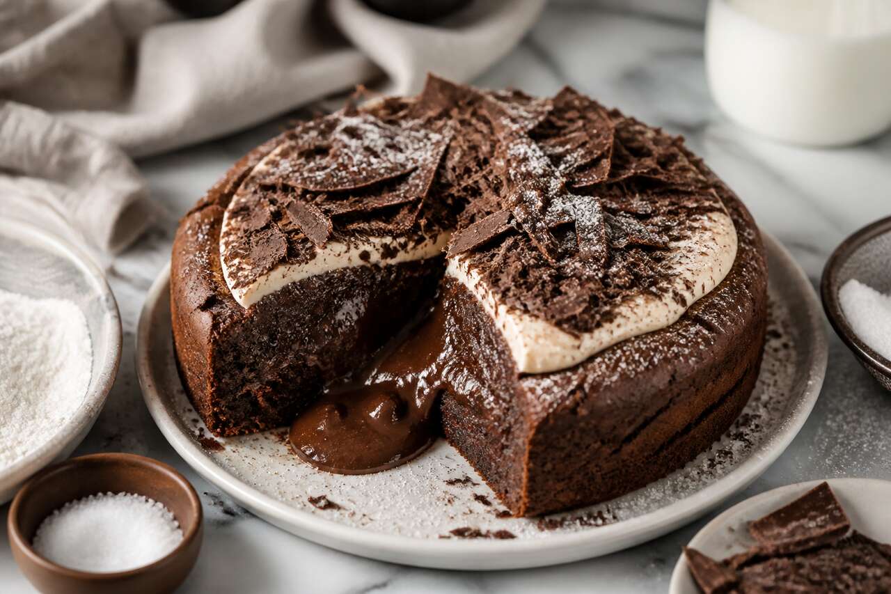Recette de gâteau au chocolat, mascarpone et Nocciolata : moelleux et gourmand
