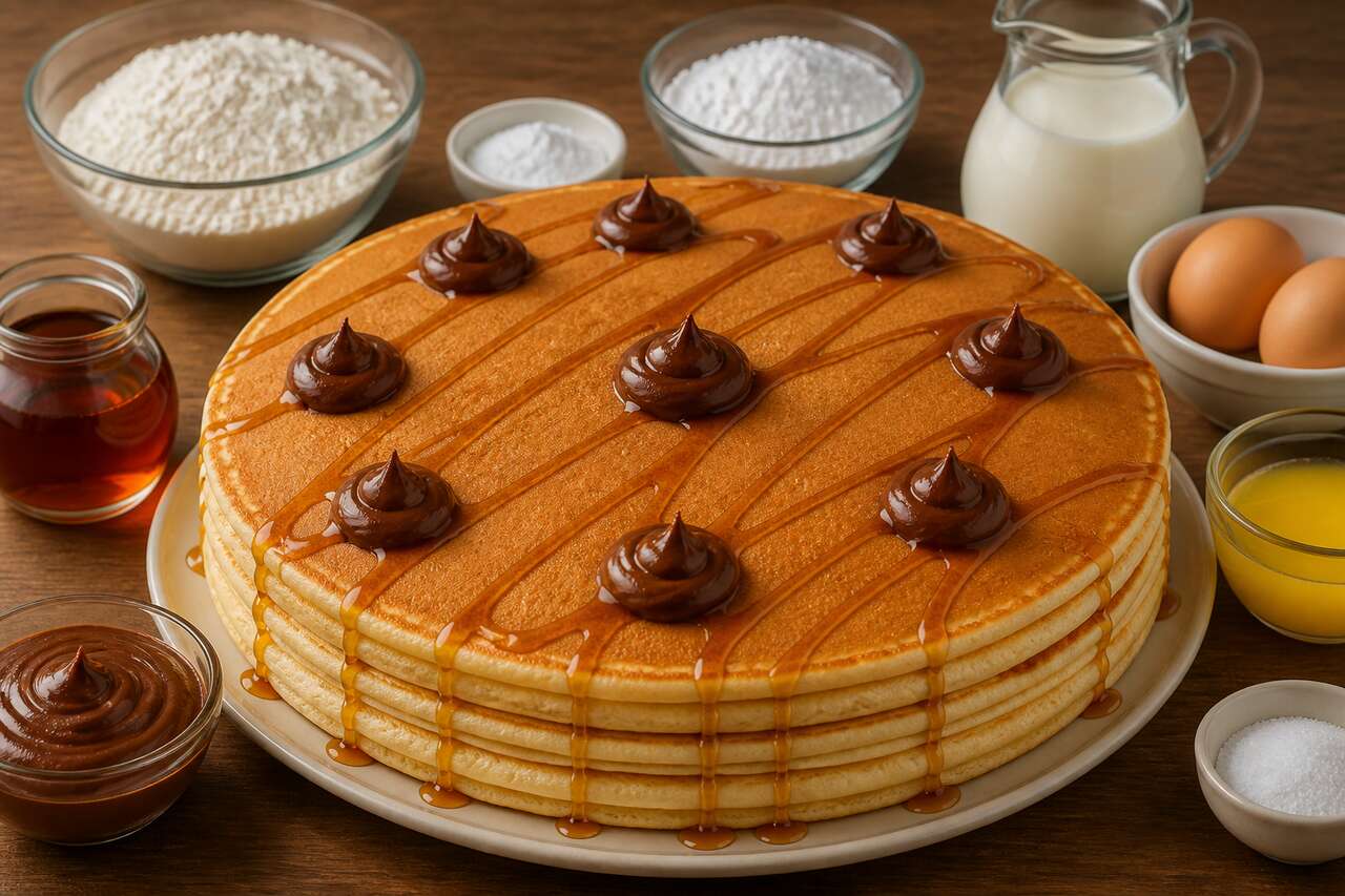 Recette du pancake géant façon gâteau