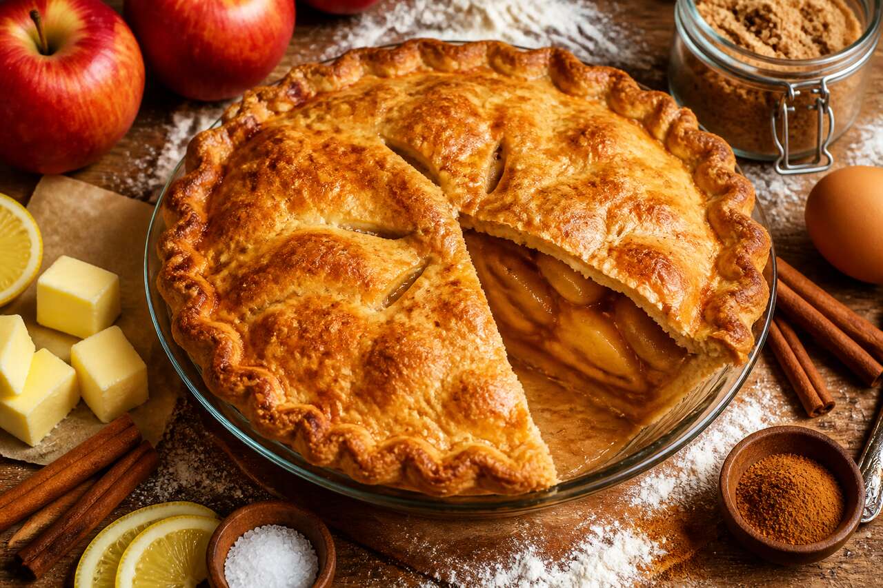 Recette de la tarte aux pommes américaine