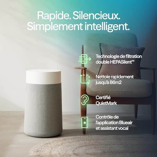 Découvrez notre test détaillé du Blueair Blue Pure 3350i Max : performances, fonctionnalités intelligentes et niveau sonore pour un air pur et sain chez vous.