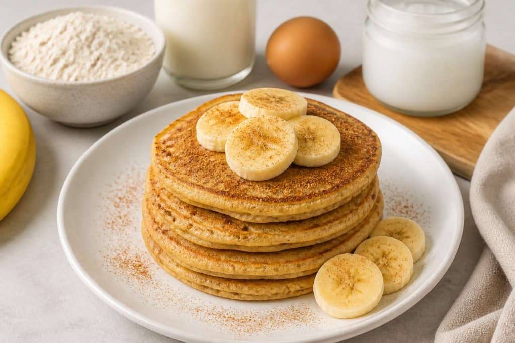 Recette de pancake à la banane healthy sans sucre ajouté