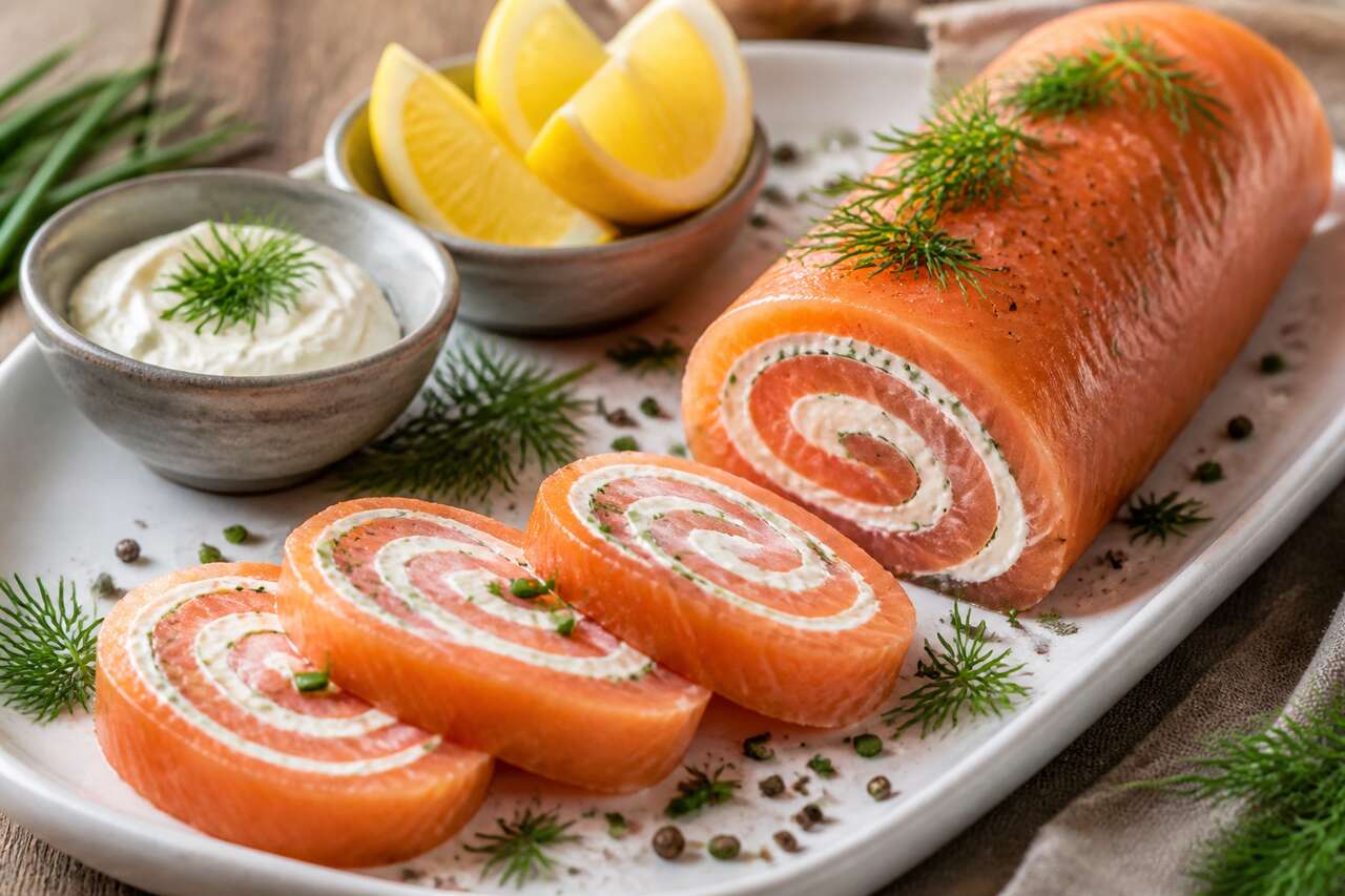 Roulé au saumon et chèvre frais : la recette fraîche et gourmande