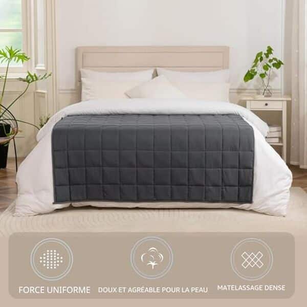 Découvrez notre test détaillé de la couverture pondérée Good Nite 8 kg gris : confort, qualité et efficacité pour un meilleur sommeil. Avis complet et conseils d'achat.