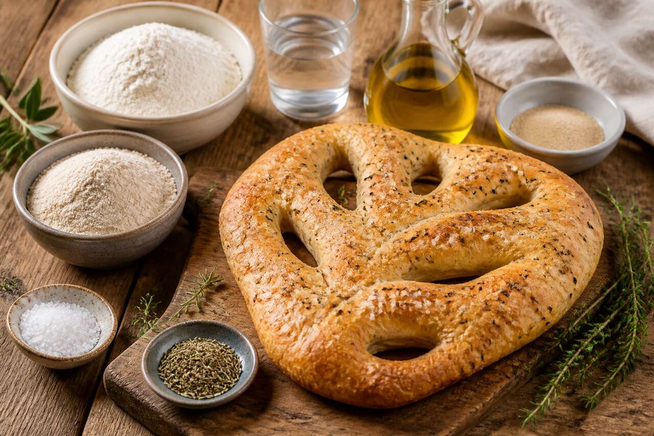 Recette de pâte à fougasse healthy facile et légère