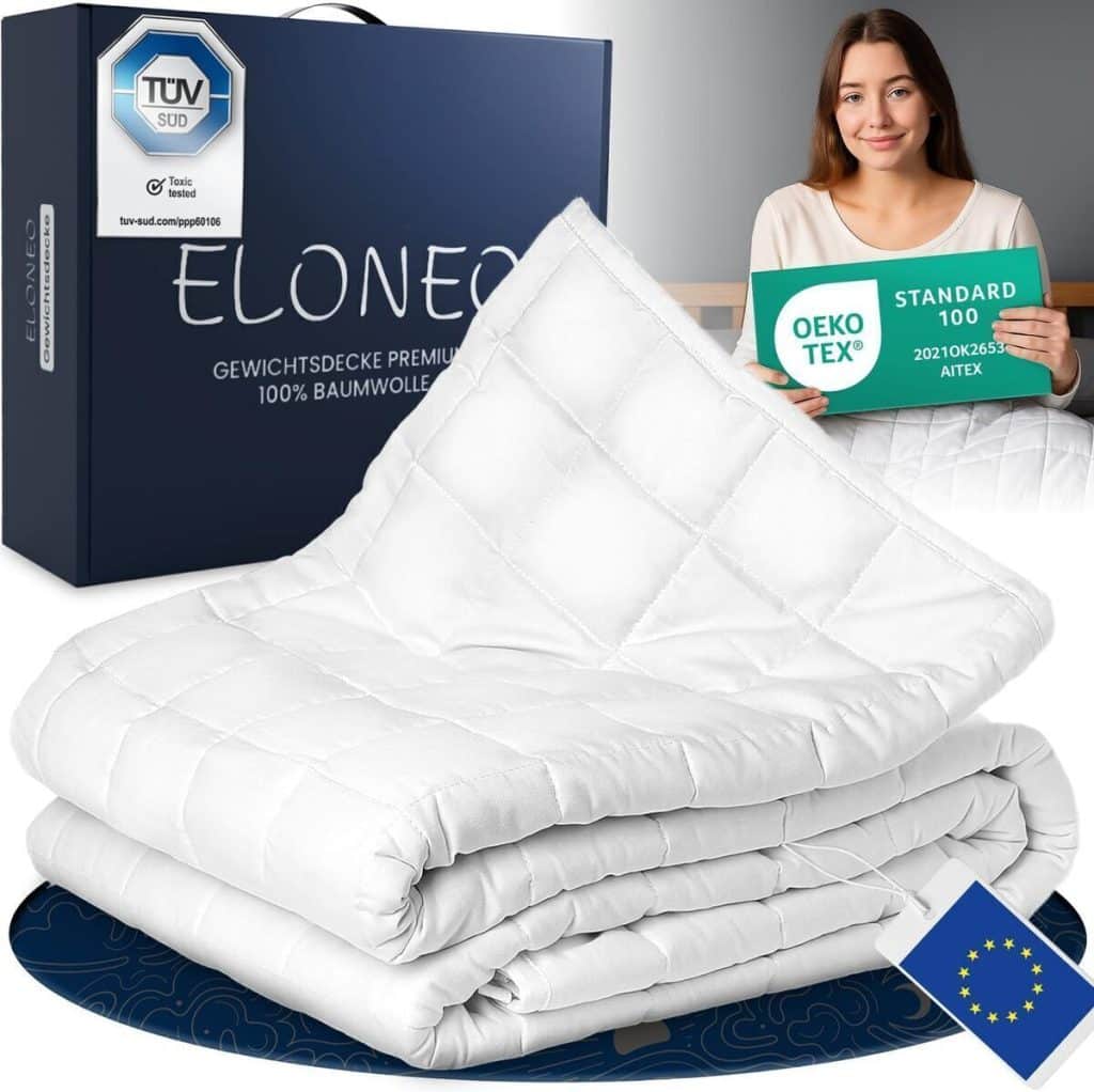 Test de la couverture lestée Eloneo 11 kg : confort et qualité certifiés