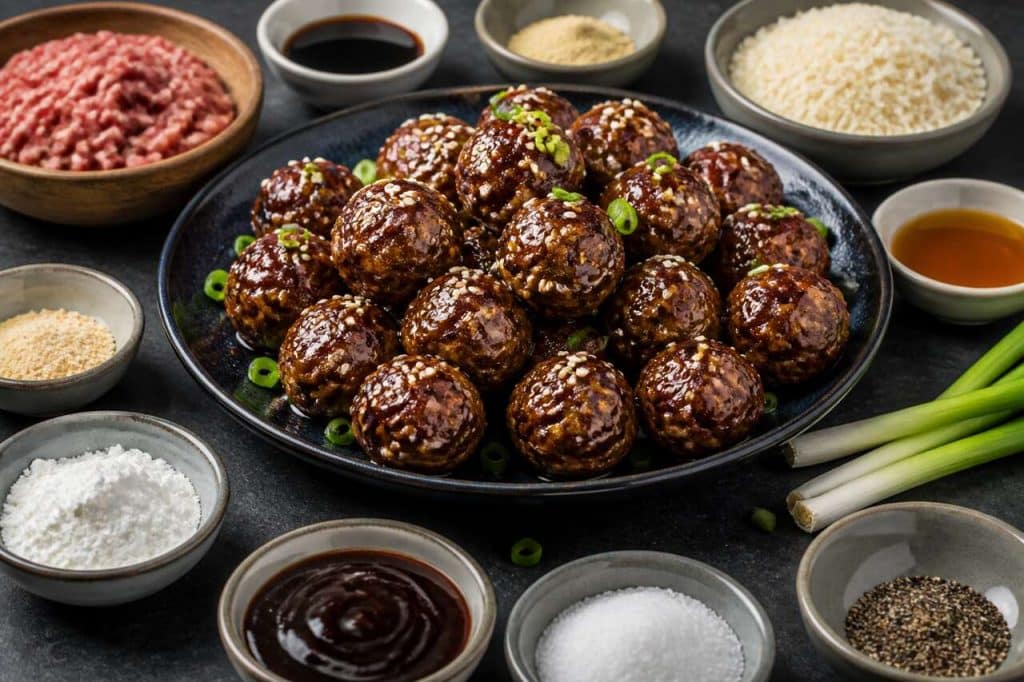 Recette de bouchées boulettes de bœuf haché au soja