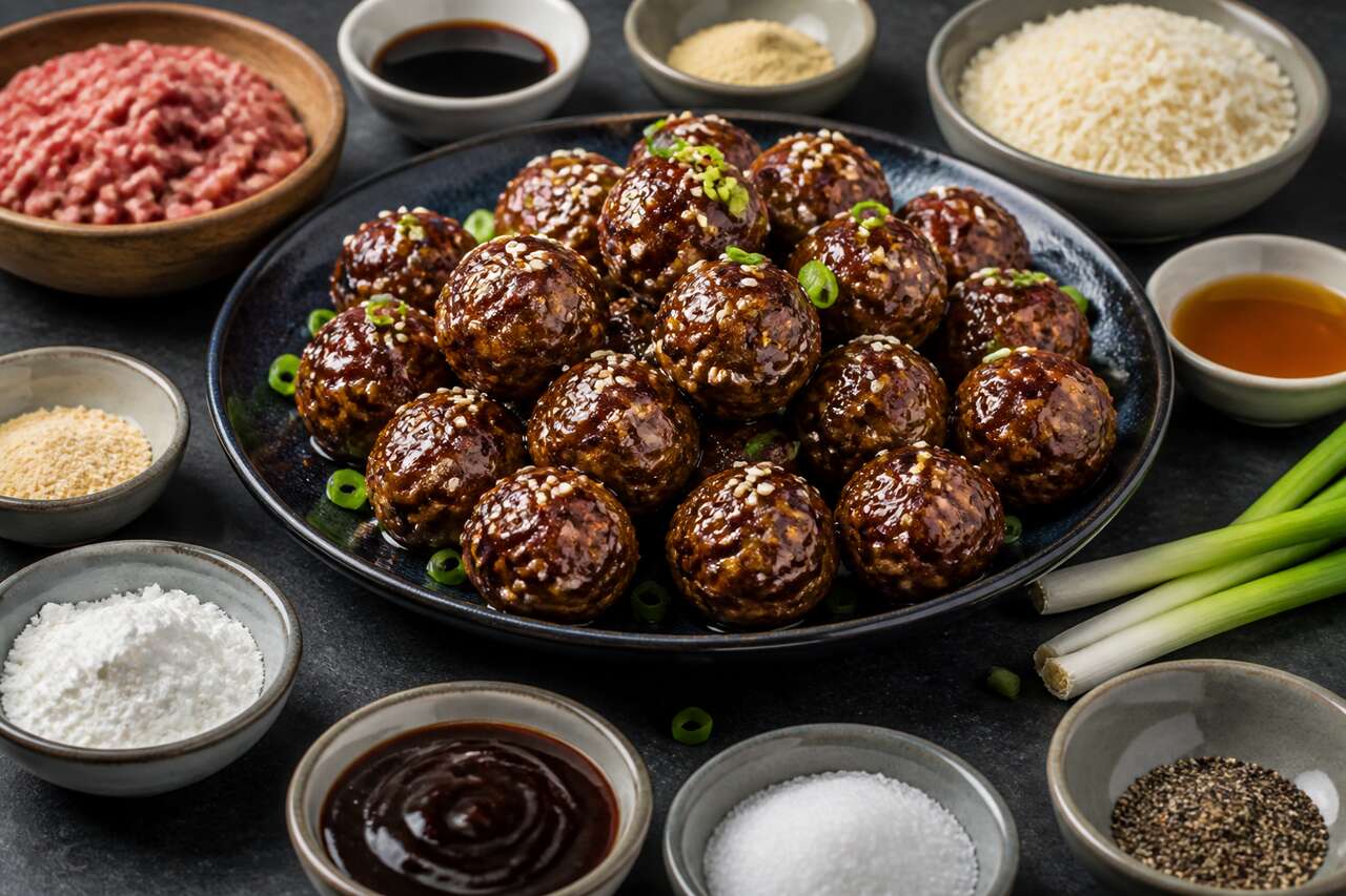 Recette de bouchées boulettes de bœuf haché au soja