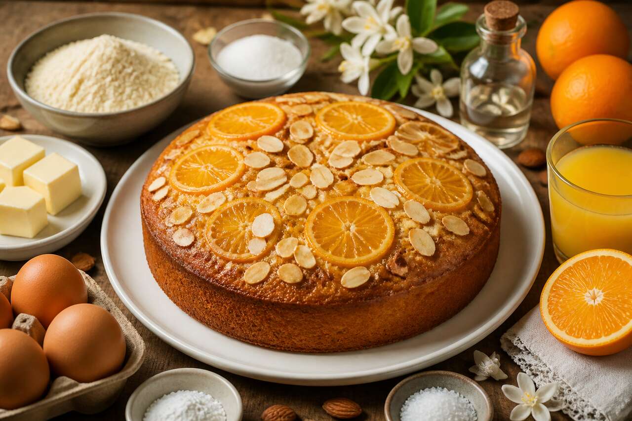 Recette du moelleux à l'orange et à l'amande