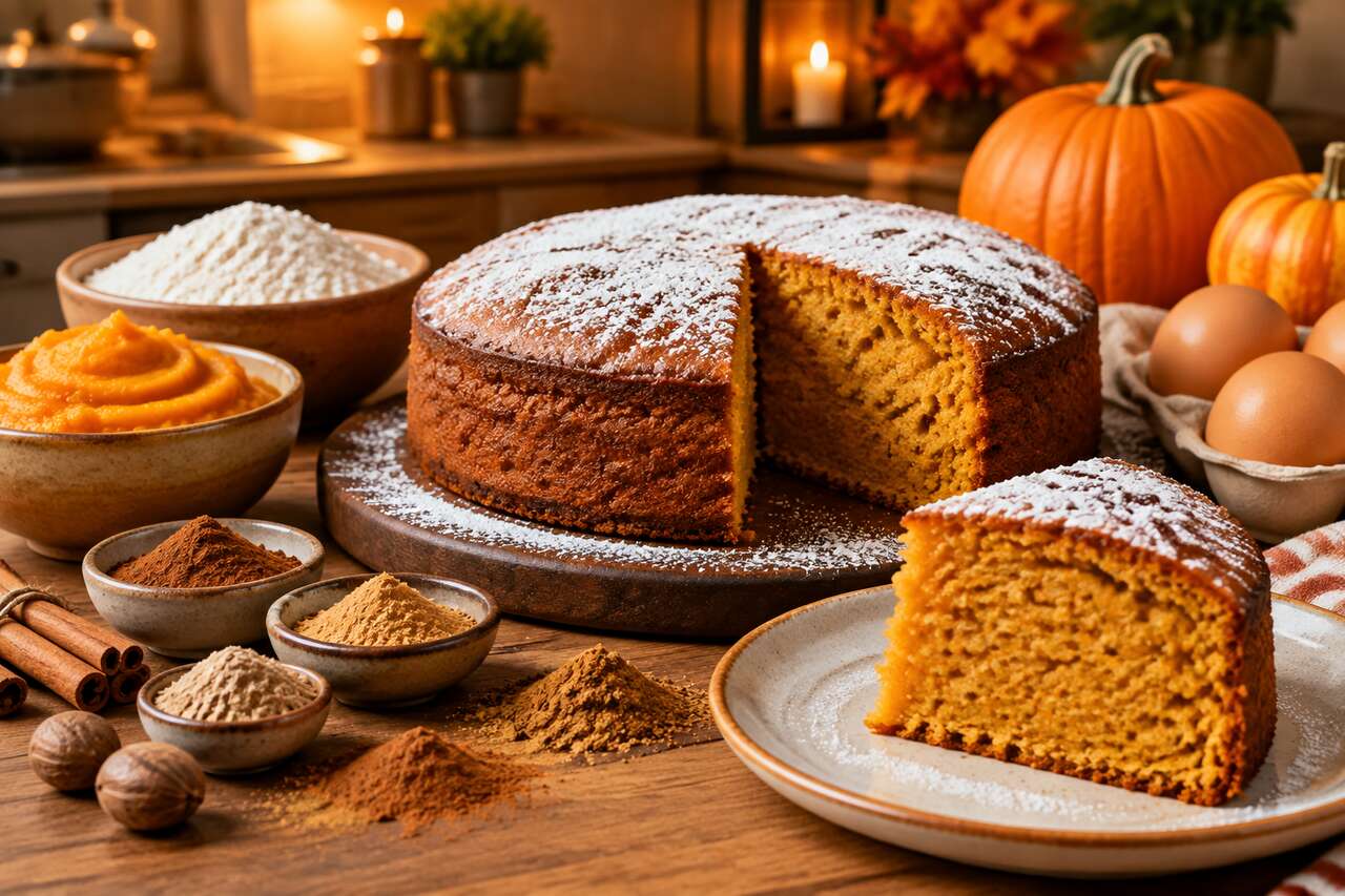 Recette de gâteau à la citrouille moelleux et facile