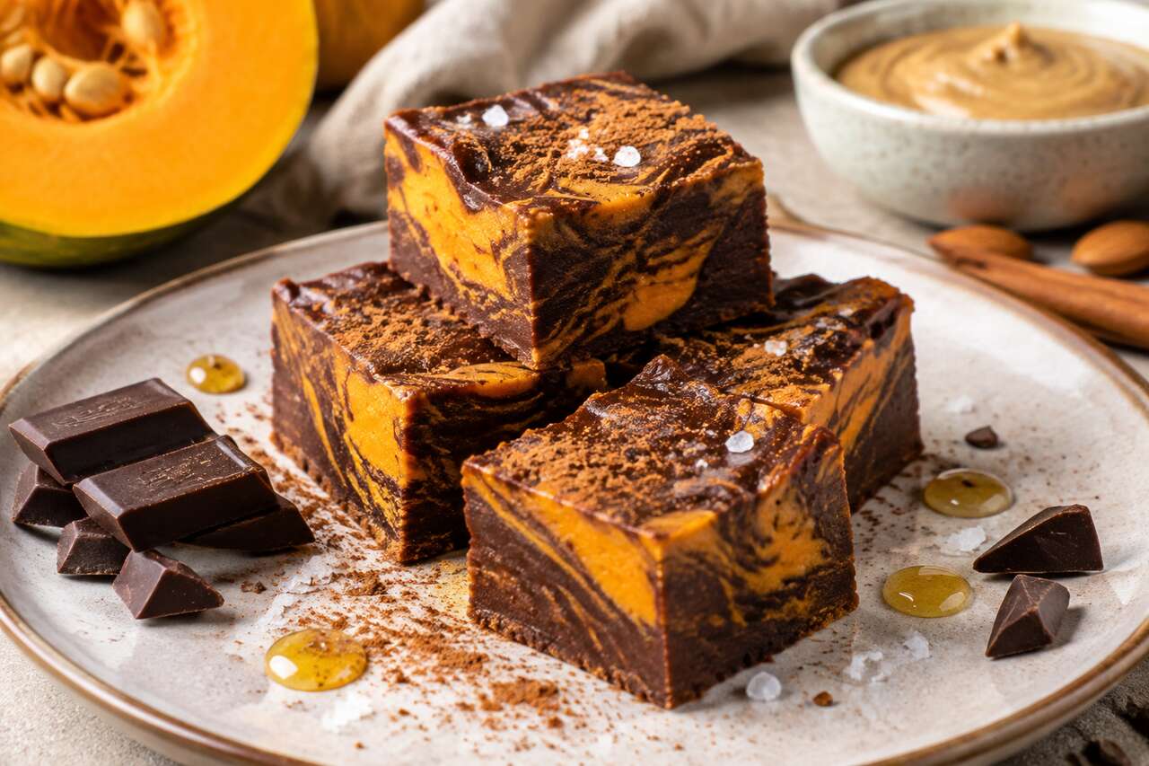 Fudge au chocolat et purée de potiron : la recette rapide et healthy