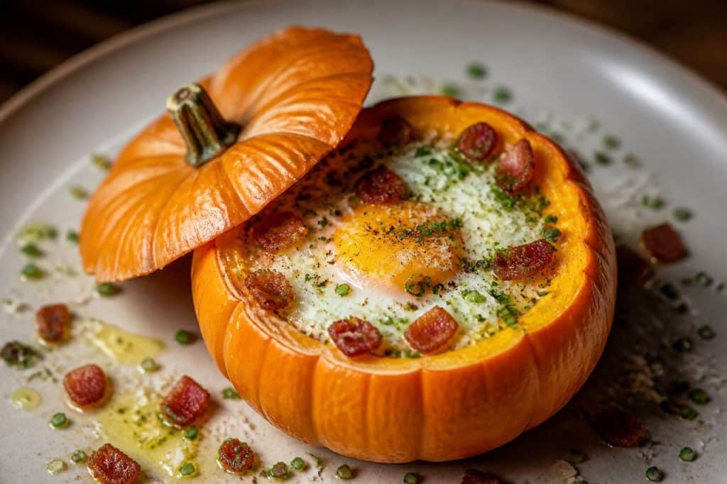 Recette d'œuf cocotte dans une courge Jack Be Little