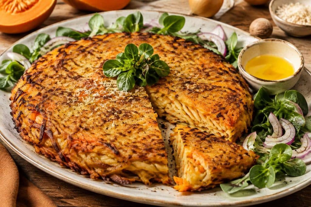 Recette de galette de pomme de terre au potimarron