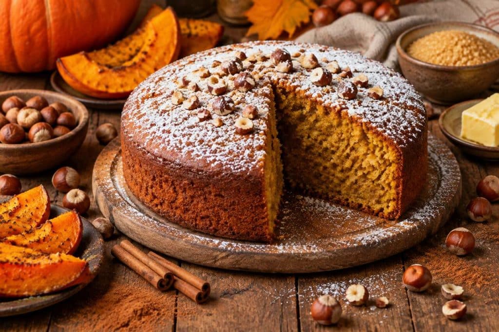 Recette de cake au potimarron et noisette moelleux et gourmand