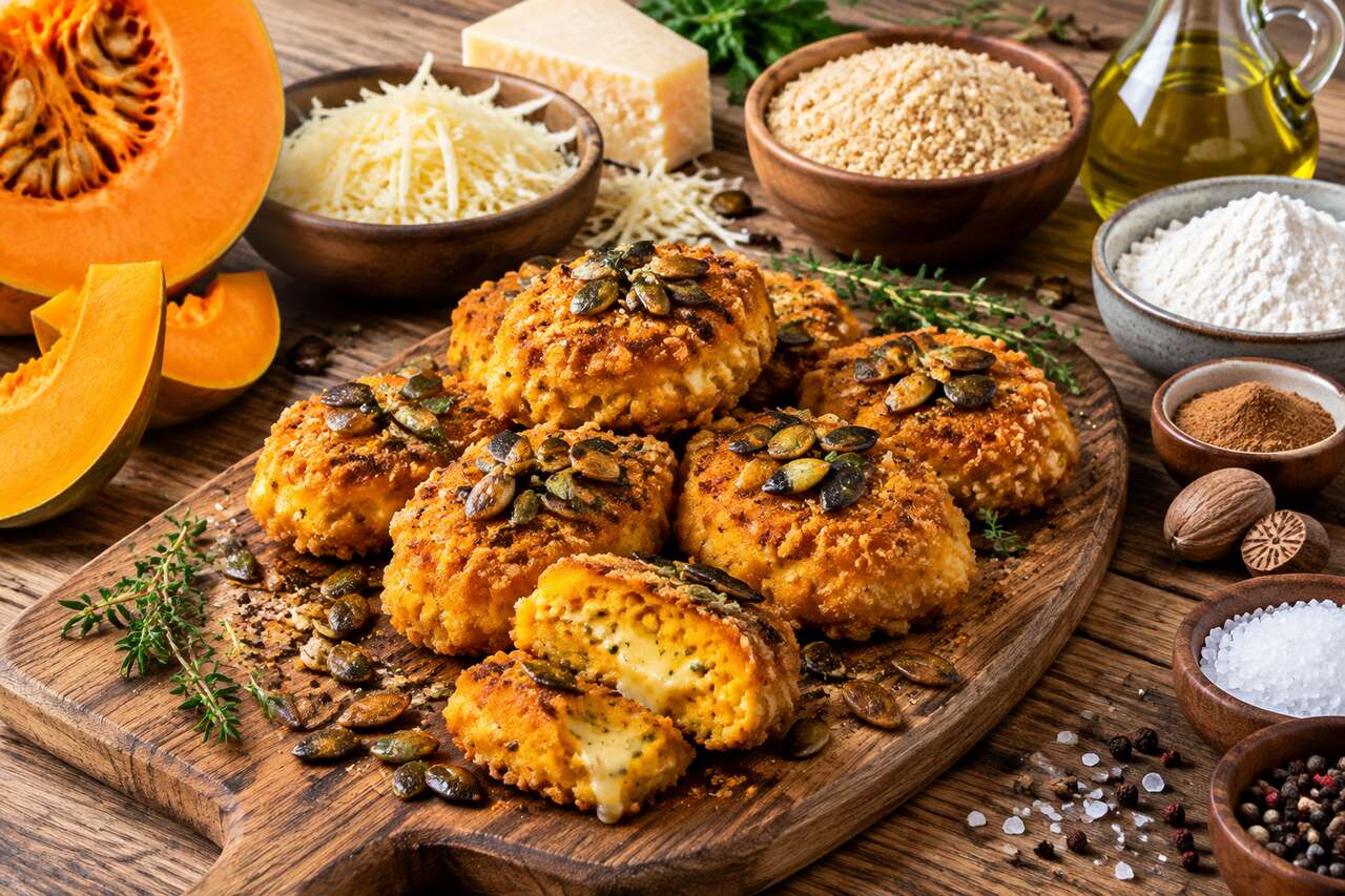 Recette de nuggets végétariens au fromage et potiron