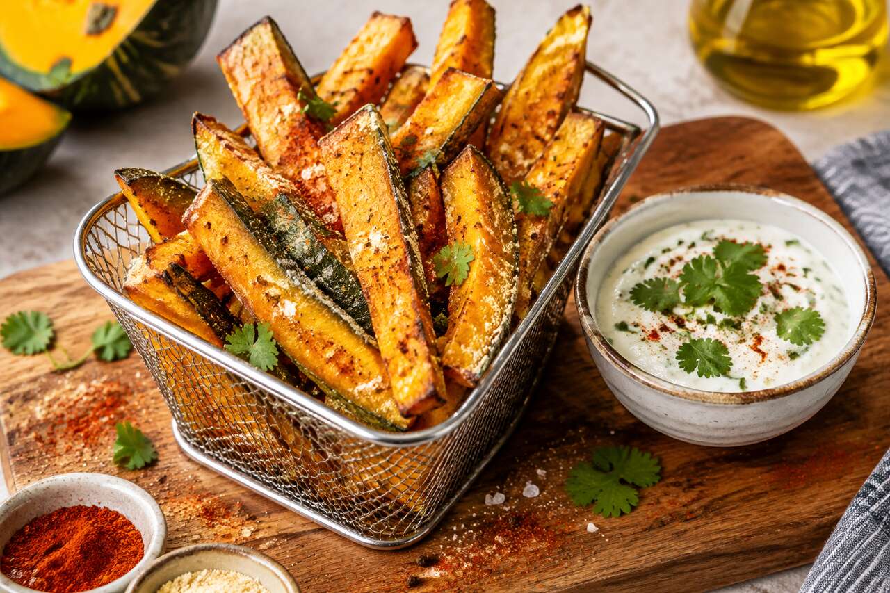 Recette de frites de potimarron au four croustillantes et healthy
