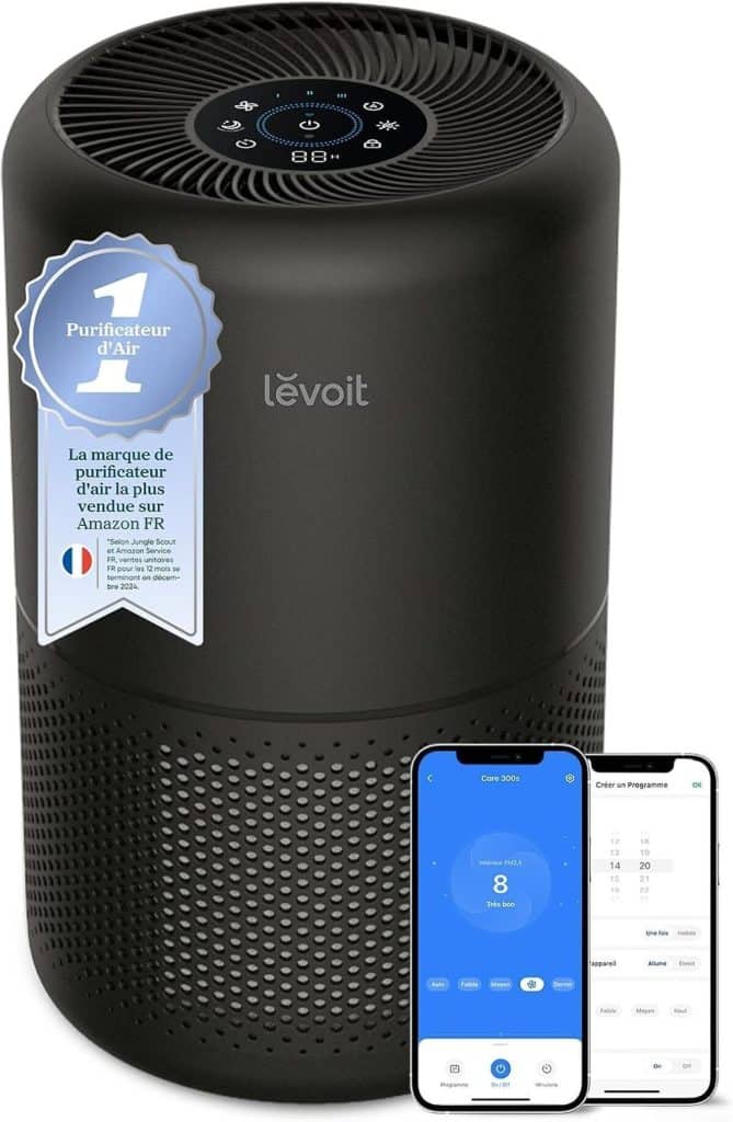 Test : levoit purificateur d'air 258 m³/h avec filtre HEPA