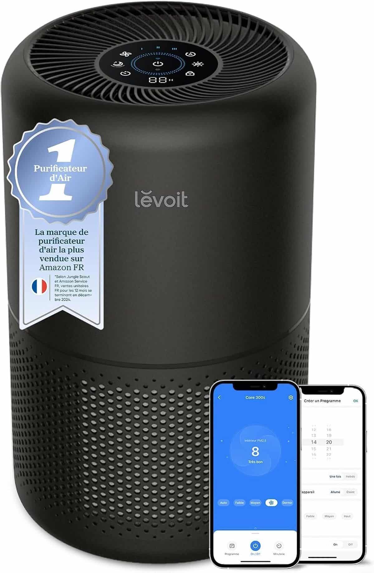 Test : levoit purificateur d'air 258 m³/h avec filtre HEPA