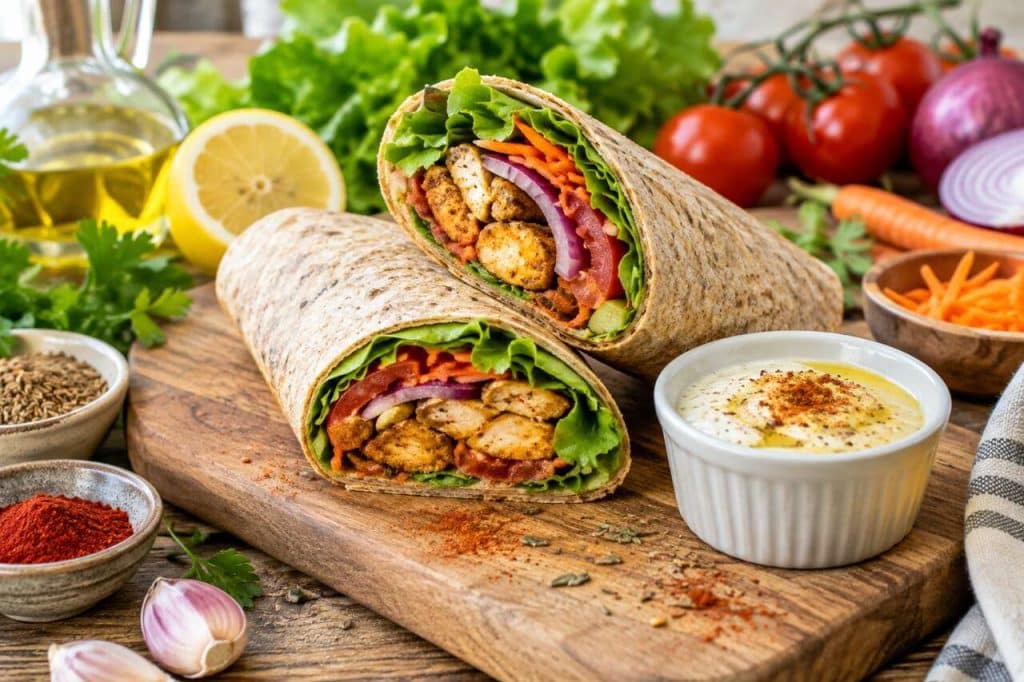 Recette de wrap maison complet aux épices