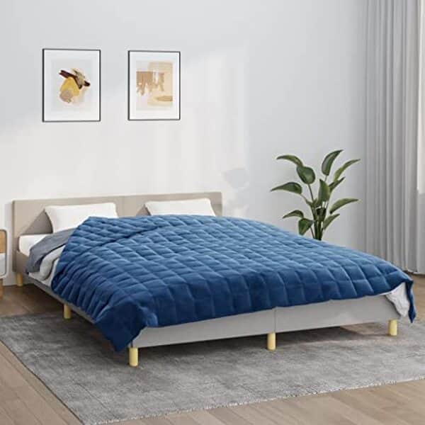Découvrez notre test détaillé de la couverture lestée 15 kg bleu 220x240 cm. Avis, avantages et caractéristiques pour un sommeil réparateur et apaisé.
