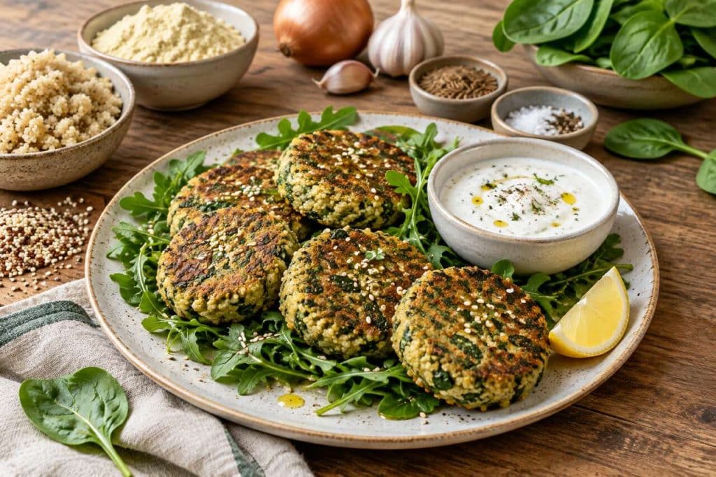 Recette de galette au quinoa et épinards saine et facile