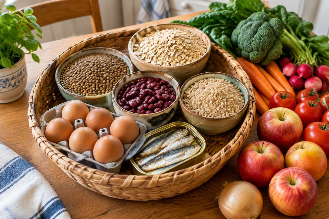 Le panier malin: aliments &agrave; fort rapport nutrition/prix &agrave; toujours avoir