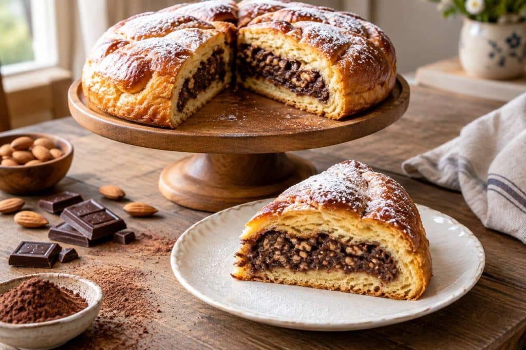 Recette de brioche fourrée à la frangipane chocolat