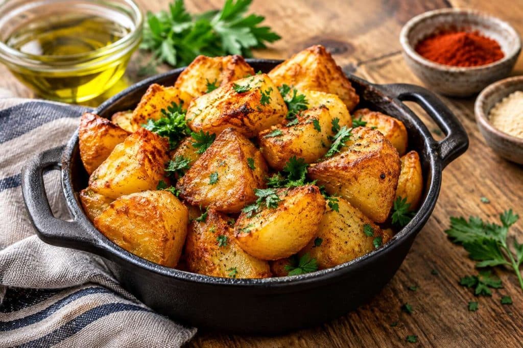 Recette de pommes de terre croustillantes à l'air fryer