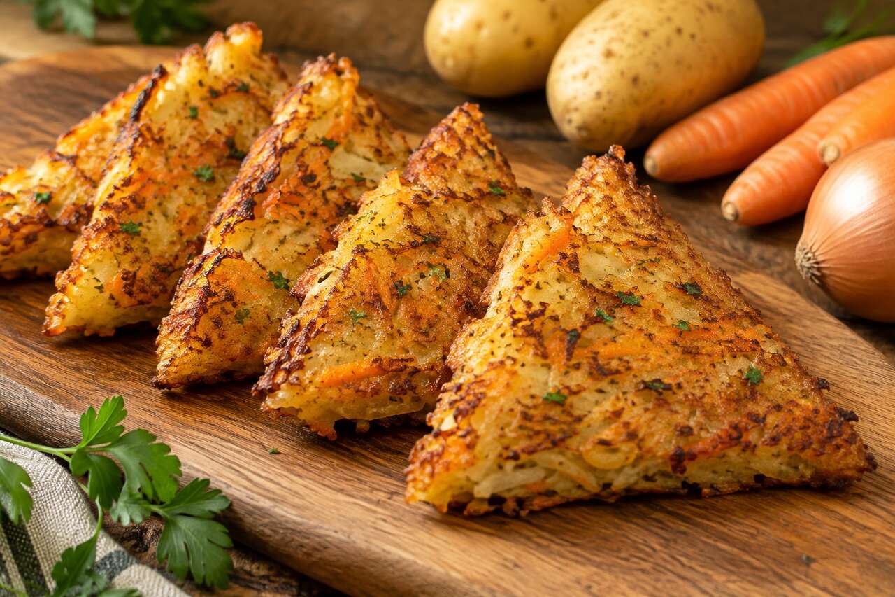 Recette de rösti de carotte et pomme de terre croustillants