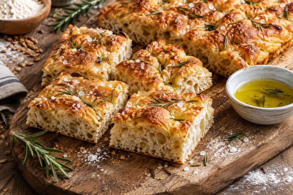 Recette de focaccia facile sans farine blanche