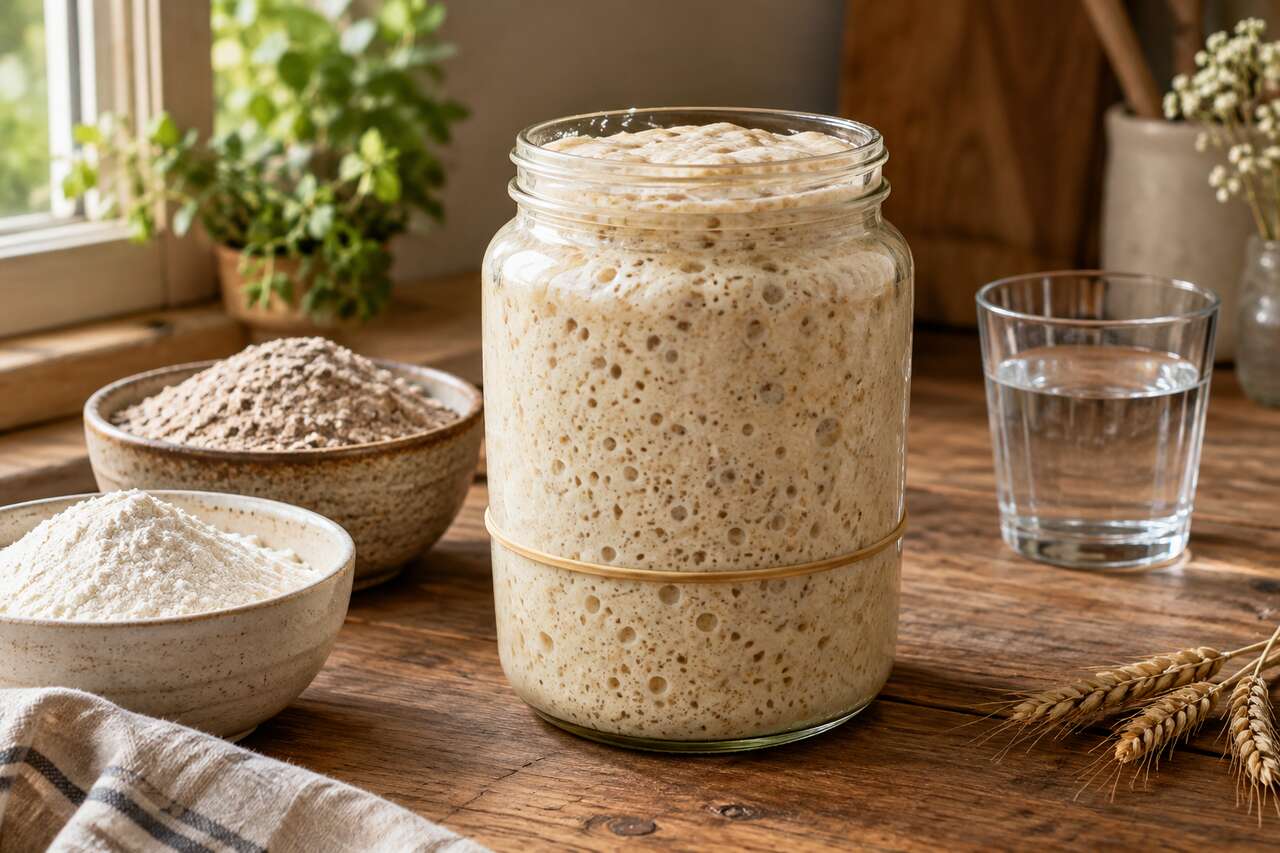 Recette de levain maison pour pain, brioche et pancake